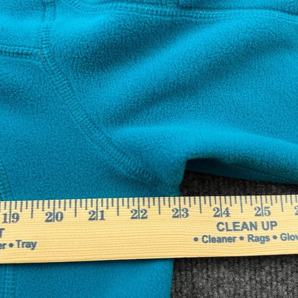 Lands' End Polartec Aircore 200 Fleece Hoodie Women 18 Blue Full Zip Jacket - Picture 9 of 14